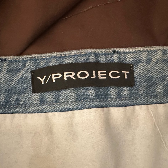 Y/PROJECT Metallic Denim Skirt. Size 38. BNWT - Picture 3 of 5